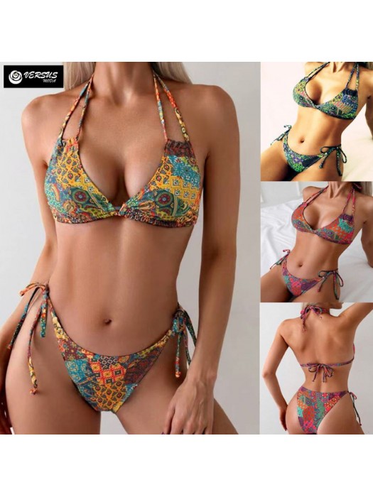 Costume Bikini Donna con Laccetti Etnico 2 pezzi S-XL Woman Swimsuit 550150B